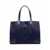 Tory Burch Tory Burch Ella Small Recycled Nylon Tote Bag BLUE