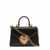 Dolce & Gabbana 'Mini Devotion' Black Handbag With Logo Plaque In Leather Woman Black