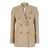 Golden Goose Beige Double-Breasted Blazer With Peak Revers In Wool Woman Beige