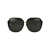 LINDA FARROW Linda Farrow Sunglasses BLACK/YELLOWGOLD/GREY