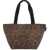 Hervé Chapelier Large Two Tone Tote Bag PANTHERE TAUPE