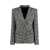 Hugo Boss Boss Houndstooth Double Breast Blazer WHITE