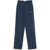 Mc2 Saint Barth MC2 Saint Barth Blue Cotton Deena Sweatpants With White Logo BLUE