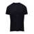 Tom Ford Black Basic Crewneck T-Shirt With Tonal Stitching In Cotton Blend Man Black