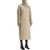 COURRÈGES Long Trench Coat With Asymmetrical Closure BEIGE