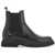 Dolce & Gabbana Brushed Leather Chelsea Ankle Boots NERO