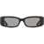 Balenciaga Max Rectangle Sunglasses BLACK