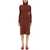 Burberry Check Wool Blend Dress RED