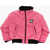 Diesel Padded Jants Bomber Jacket With Contrasting Details Pink