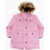 Diesel Padded Jperts Utility Jacket With Faux Fur Detail Pink