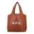 A.P.C. A.P.C. Ninon Tote Bag Brown