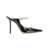 Jimmy Choo Black Pumps With Crystal Strap In Patent Leather Woman Black