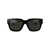 LINDA FARROW Linda Farrow Sunglasses 01 BLACK/ YELLOW GOLD/ SOLID GREY