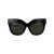 LINDA FARROW Linda Farrow Sunglasses BLACK/YELLOWGOLD/STRIPE/SOLIDGREY