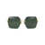 LINDA FARROW Linda Farrow Sunglasses YELLOWGOLD/WHITEGOLD/SOLIDGREEN