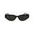 LINDA FARROW Linda Farrow Sunglasses BLACK/YELLOWGOLD/BLACK/GREY