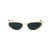 LINDA FARROW Linda Farrow Sunglasses WHITE/YELLOWGOLD/MATTYELLOWGOLD/DEEPGREEN