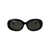 LINDA FARROW Linda Farrow Sunglasses BLACK/YELLOWGOLD/GREY