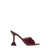 AMINA MUADDI Amina Muaddi Lupita Slipper Sandals Red