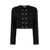 Self-Portrait Self-Portrait Boucle Knit Jacket Black