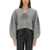 ROTATE Birger Christensen Cropped Cardigan GREY