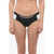 Karl Lagerfeld Two-Tone Sport Bikini Bottom With Logoed Elastic Band On The White