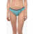 Karl Lagerfeld Two-Tone Dots Bikini Bottom With Contrasting Trimmings Light Blue