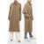 Maison Margiela Unisex Mm1 Viscose-Blend Trench Coat With Hidden Placket Brown