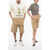 ERL Corduroy Unisex Shorts With 3 Pockets Beige