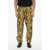 Versace Silk Pants With Barocco Print Yellow