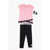 Nike T-Shirt And Drawstring Leggings Pants Set Pink