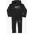 Nike Air Contrasting Logo Printed Jogger And Sweatshirt Set Black