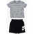 Nike Shorts And All Over Logo Crew-Neck T-Shirt Set Multicolor