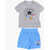 Converse All Star Chuck Taylor Shorts And Printed T-Shirt Set Light Blue