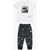 Nike Logo Printed Joggers And T-Shirt Set White