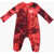 Nike Tie Dye Effect Oversized Fit Club Romper Suit Red