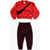 Nike Oversized Joggers And Crew-Necjìk Sweatshirt Swoosh Essentia Red