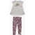 Nike Animal Pattered Leggings And T-Shirt Set Gray