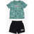 Converse All Star Chuck Taylor Mesh Shorts And All-Over Logo T-Shirt Black