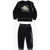 Converse All Star Printed Crew-Neck Sweatshirt And Joggers Set Black