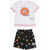 Converse All Star Chuck Taylor All-Over Printed Shorts And Crew-Neck Black & White