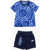 Nike Printed T-Shirt And Shorts Set Blue