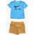 Nike Crew-Neck T-Shirt And Shorts Set Beige