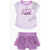 Nike Air Jordan Logo Printed T-Shirt And Skort Set Violet