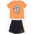 Nike Dri-Fit T-Shirt And Shorts Set With Print Orange