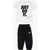 Nike Two-Tone Joggers And T-Shirt Set Black & White