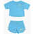 Nike Terry T-Shirt And Shorts Set Blue