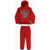 Nike Air Jordan Fleeced Cotton Hoodie And Joggers Set With Printe Red