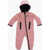 Nike Cotton Blend Romper Suit With Hood Pink