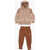 Nike Air Jordan All-Over Logo Joggers And Hoodie Holiday Set Brown